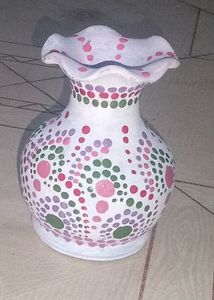 Hand Painted Flower Pot