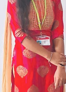 Red &amp; Gold Indian Tunic Dress