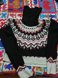 Patterned Knit Sweater