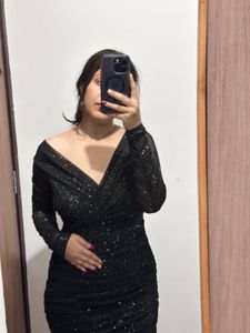 Sparkling Black Bodycon Dress