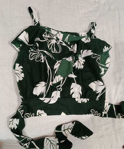 Floral Green Top
