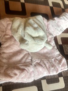 Party Wear Woollen Huddiee Suit For Baby Gir