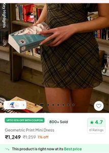 Plaid Mini Dress
