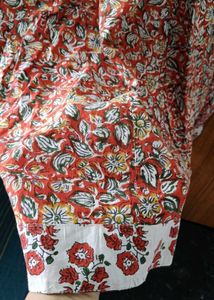 Floral Print Ethnic Kurta