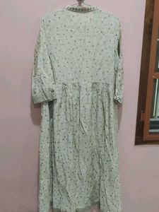 Embroidered Printed Maxi Dress