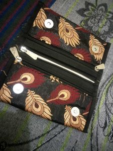 Peacock Feather Clutch