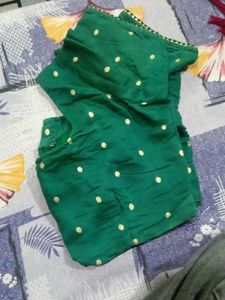 Elegant Green Floral Saree