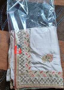 Grey 🩶 Saree For Wedding 💍💒
