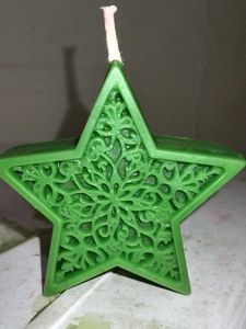 Christmas star shaped scented candle Gift idea