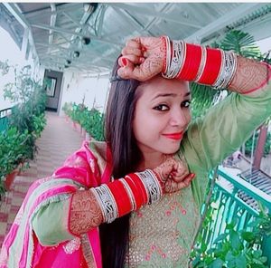 Green Suit With Gota Dupatta(teej Special)