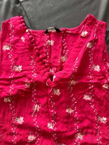 ✨ Stylish Pink Floral Kurta
