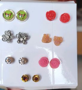 Combo Of Earring Studs For Women(Setof7)