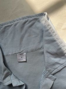 SSS Basic Light Blue Crop Top