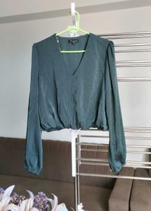 Teal Long Sleeve Blouse