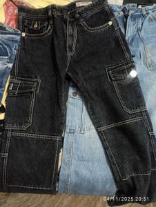 Cargo Denim Jeans