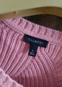 Negotiable : Pink Knitted Pullover Sweater