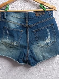 Denim High Waist Shorts