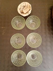 glass bowl set for dinning table
