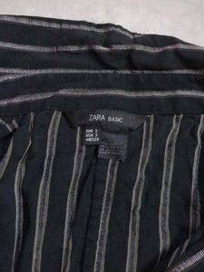 Black And Grey Stripped Shirt