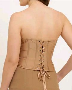 Stylish Tan Corset Top