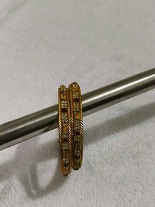 Elegant Gold-Plated Bangles