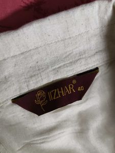 IIZHAR Women Off White Embroidered Co-ord Set