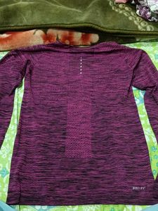 Nike Purple Long Sleeve Top
