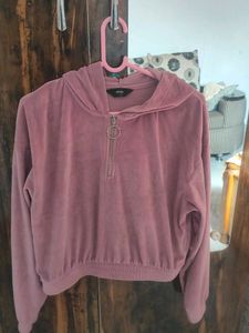 Mauve Velvet Hoodie
