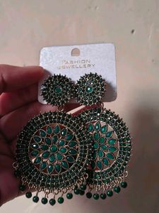 Green Stone Earrings