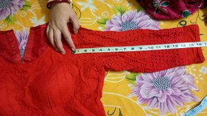 Pure Hakoba Blouse (red)