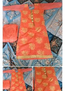 Peach Kurta Set