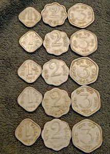 1,2,3 Paise Coins Set For Kids (15 Pcs)