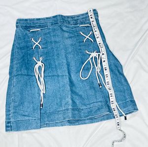 High Waist Denim Skirt