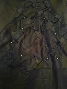 Green Silk Party Gown For Women