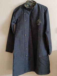 Dark Grey Sherwani Kurta Boys