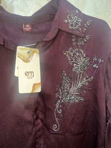 Elegant Embellished Shirt