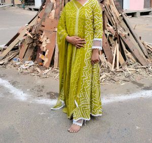 Front Slit Style Kurti Set With Duppta🫰💗