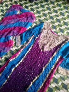 Very Beautiful And Bright Colour With Heavy Work Only Need Iron Full New