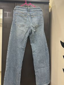 Light Wash Straight Leg Jeans