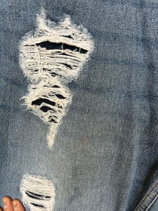 Denim Shorts Distressed