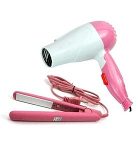 Mini Hair Dryer & Straightner