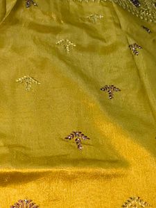 Elegant Olive Green Saree
