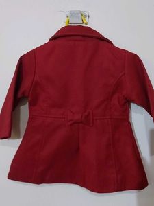 Maroon Coloured Baby girl Coat.