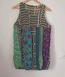 Boho Patchwork Tank Top