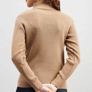 🧥 Mustard Yellow Ribbed Turtleneck Top