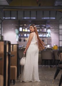 Super long sequin jumpsuit