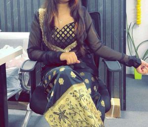 Black &amp; Gold Kurta Suit