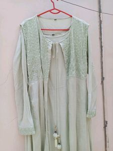 2 Piece Frock And Shrug Set