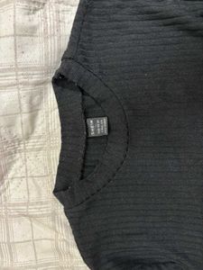 SHEIN Black Long Sleeve Top