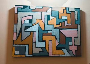Abstract Geometric Wall Art Modern Canvas Painting